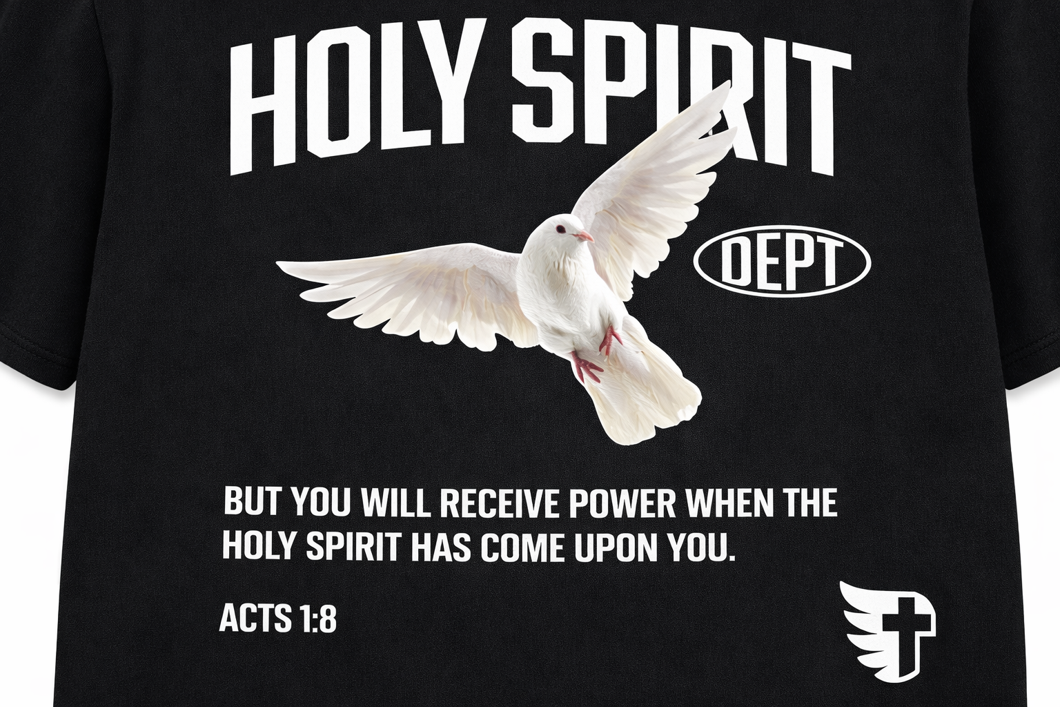 HOLY SPIRIT DEPT —
Oversized Cropped Tee