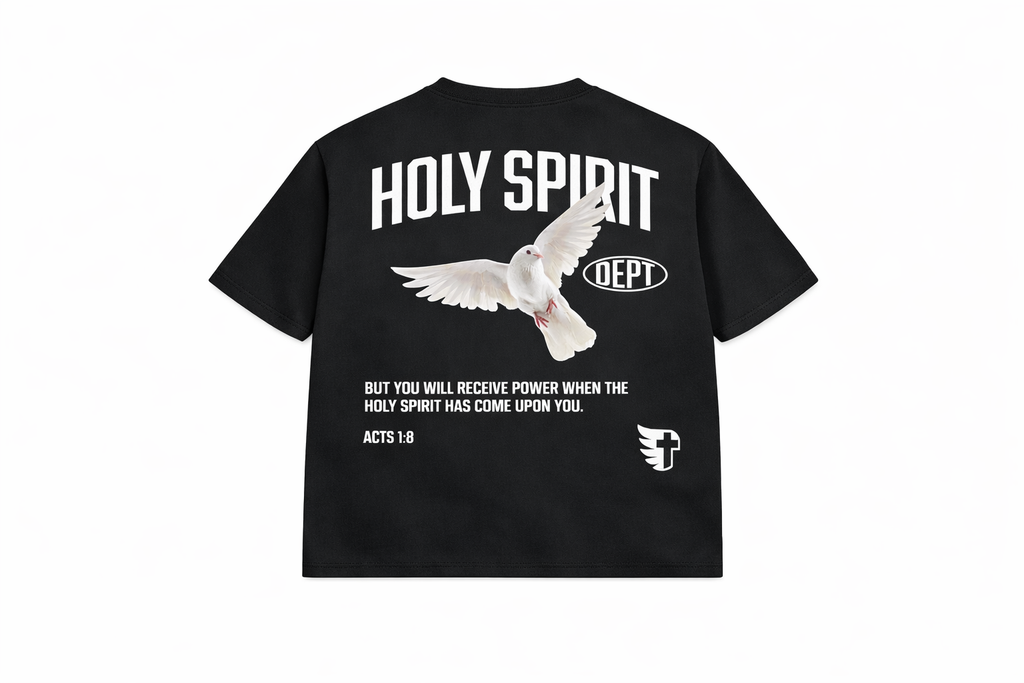 CROSS ANGELS x
HOLY SPIRIT DEPT —
Oversized Cropped Tee